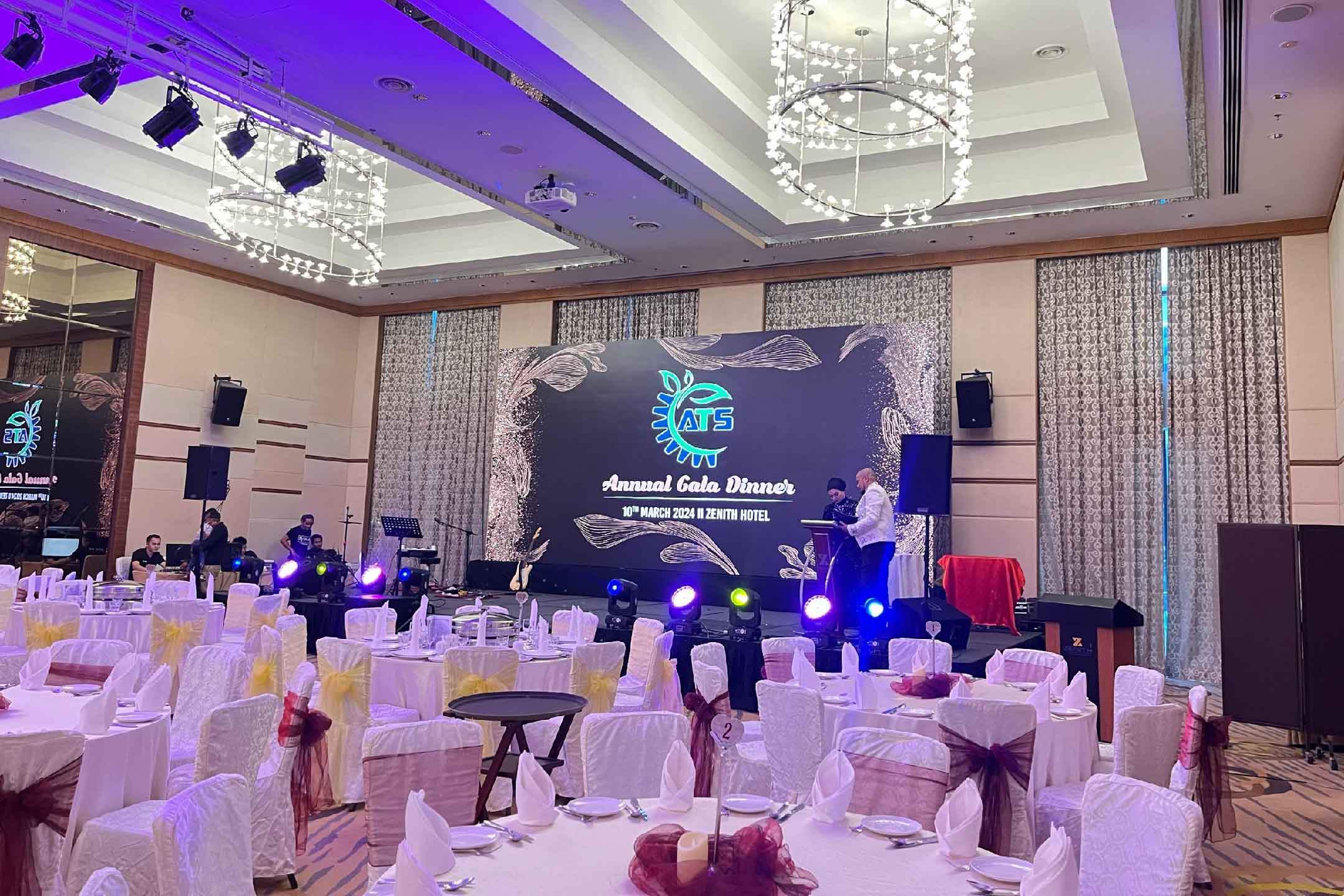 Rental Indoor LED Screen for ATS Annual Gala Dinner at Zenith Hotel Putrajaya