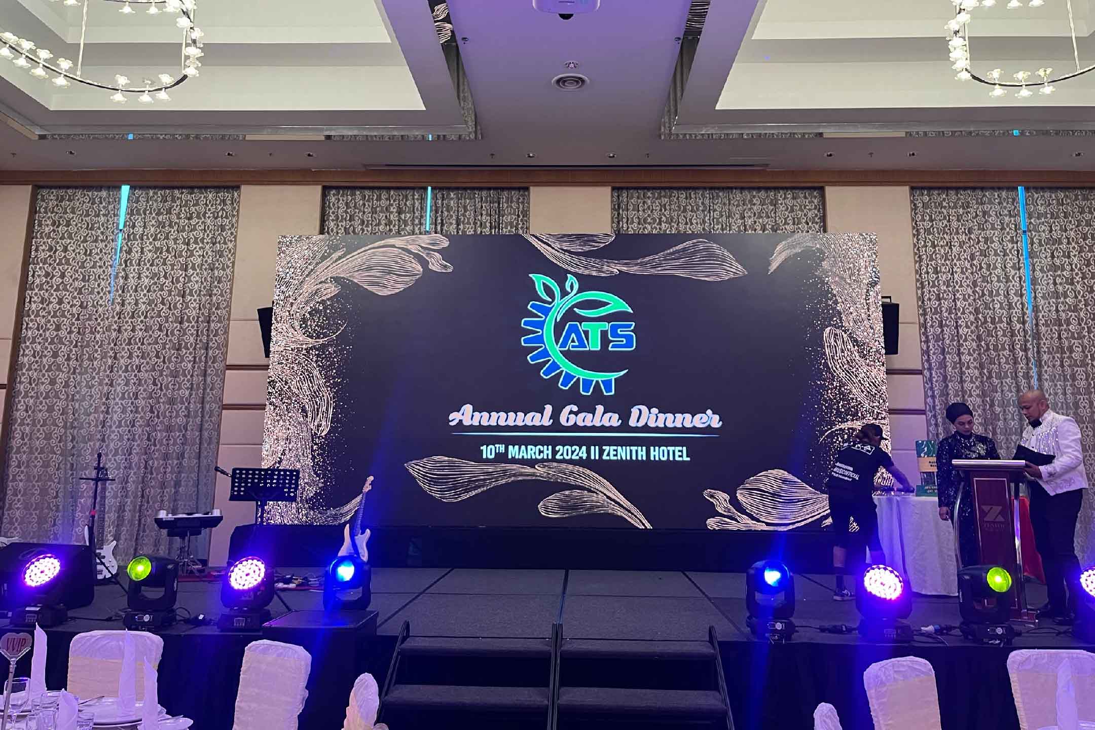 Rental Indoor LED Screen for ATS Annual Gala Dinner at Zenith Hotel Putrajaya