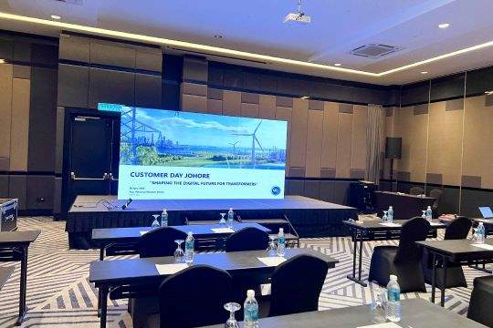 Rental Indoor LED Screen for Customer Day Johor at Sheraton Desaru at Four Points by Sheraton Desaru