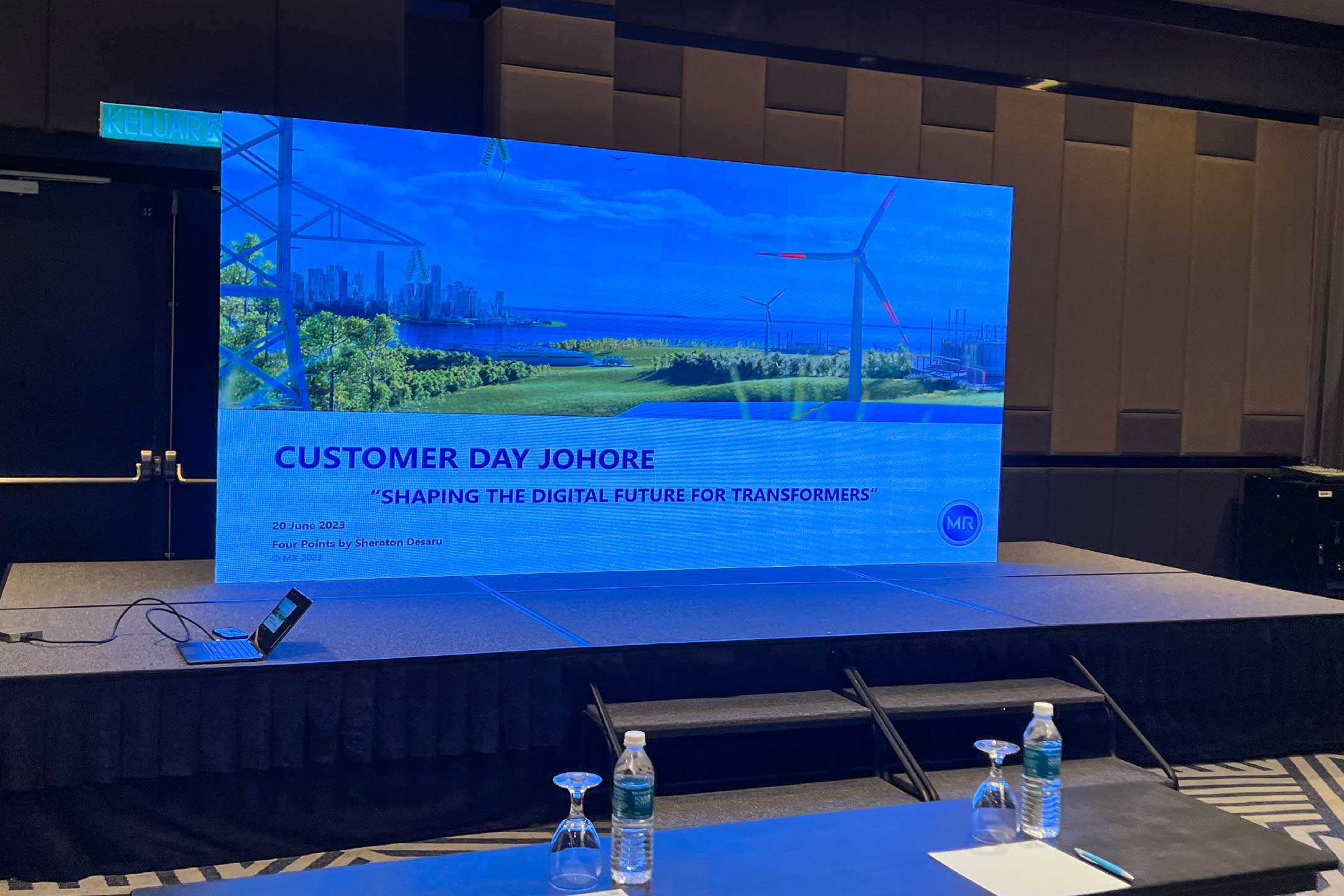 Rental Indoor LED Screen for Customer Day Johor at Sheraton Desaru at Four Points by Sheraton Desaru
