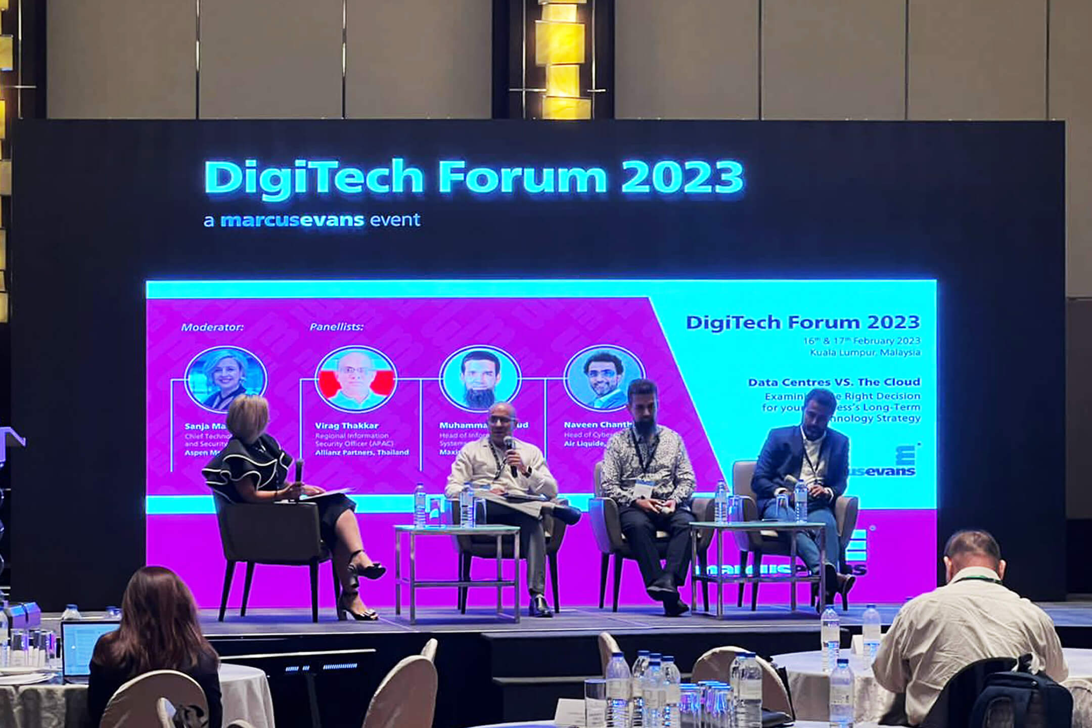 Rental Indoor LED Screen for DigiTech Forum 2023 at InterContinental Hotel, Kuala Lumpur