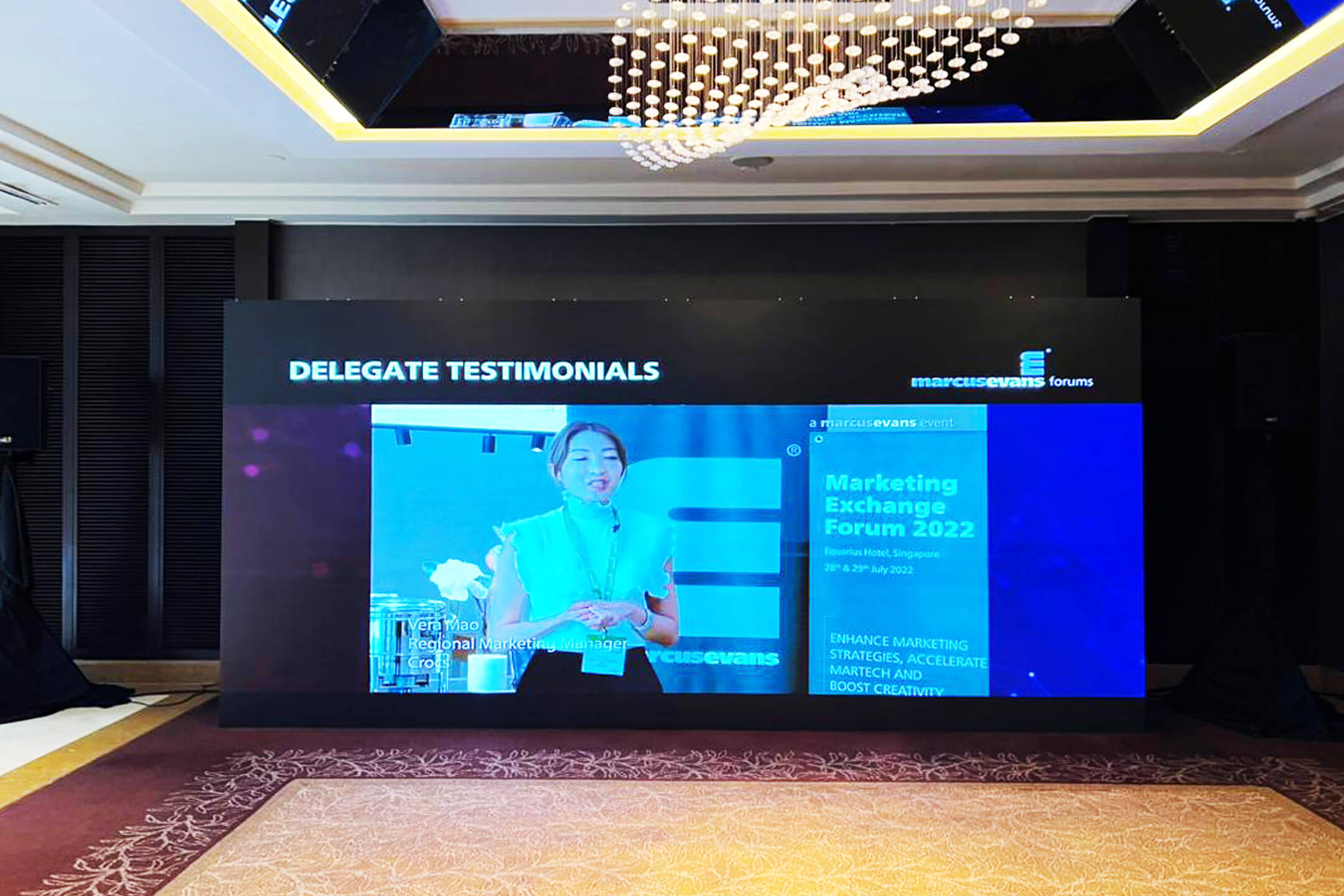 Rental Indoor LED Screen for DigiTech Forum 2023 at InterContinental Hotel, Kuala Lumpur