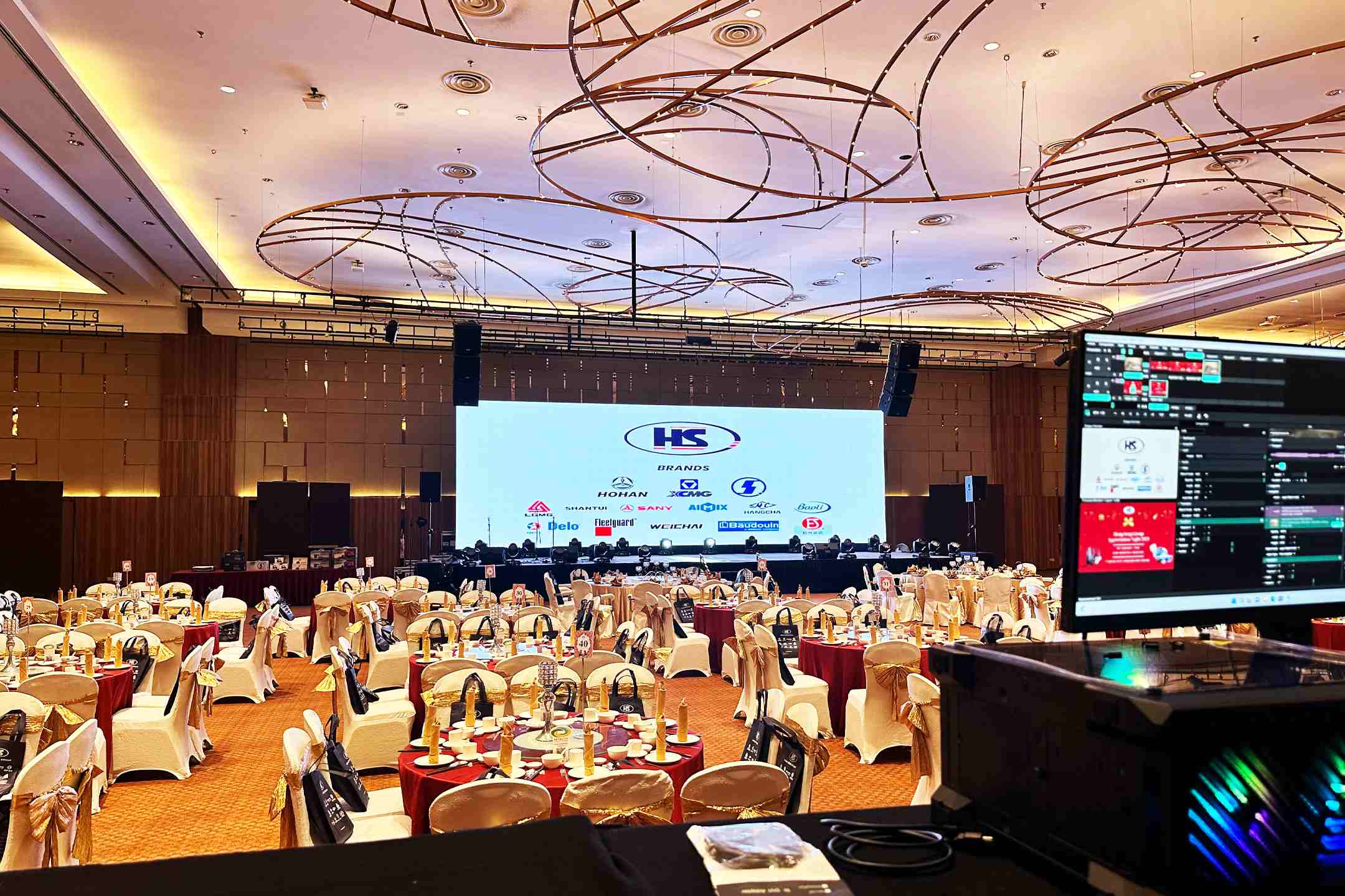 Rental Indoor LED Screen for Hong Seng Group Appreciation Night 2023 at Setia City Convention Centre, Shah Alam