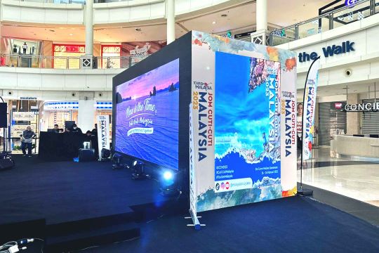 Rental Indoor LED Screen for Jom Cuti-Cuti Malaysia 2023 at The Curve, Mutiara Damansara