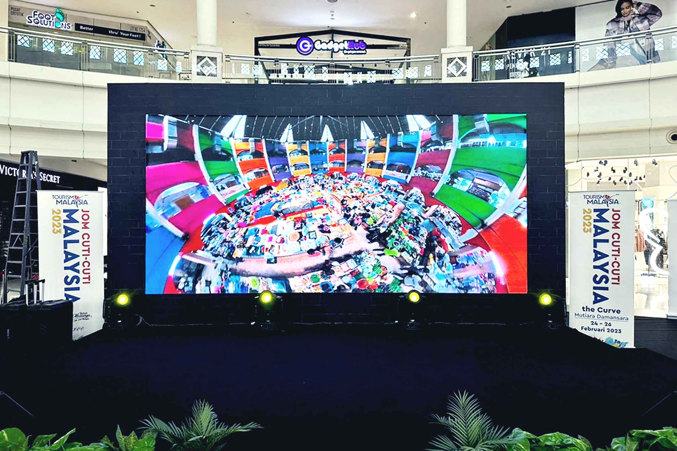 Rental Indoor LED Screen for Jom Cuti-Cuti Malaysia 2023 at The Curve, Mutiara Damansara