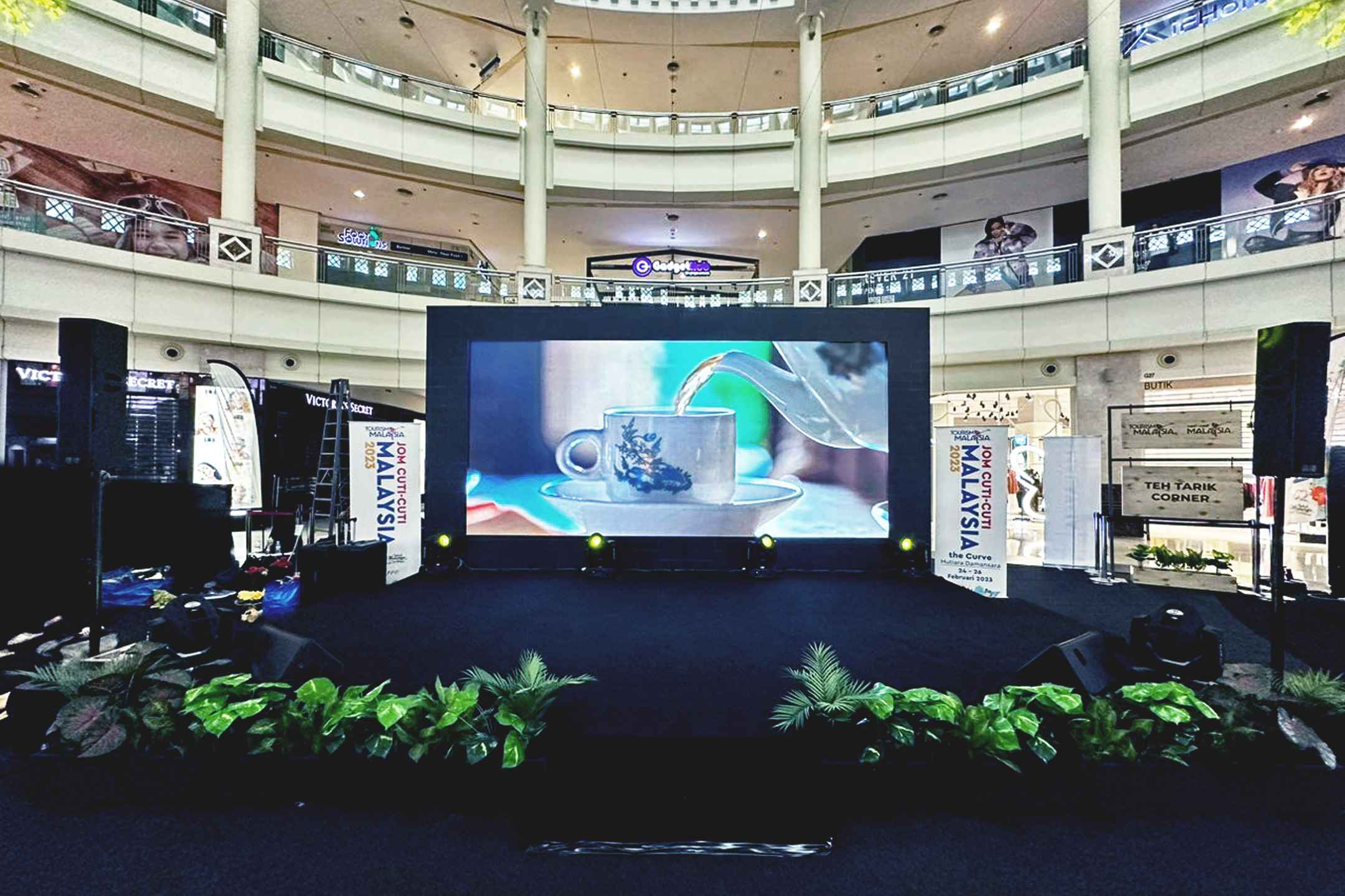 Rental Indoor LED Screen for Jom Cuti-Cuti Malaysia 2023 at The Curve, Mutiara Damansara