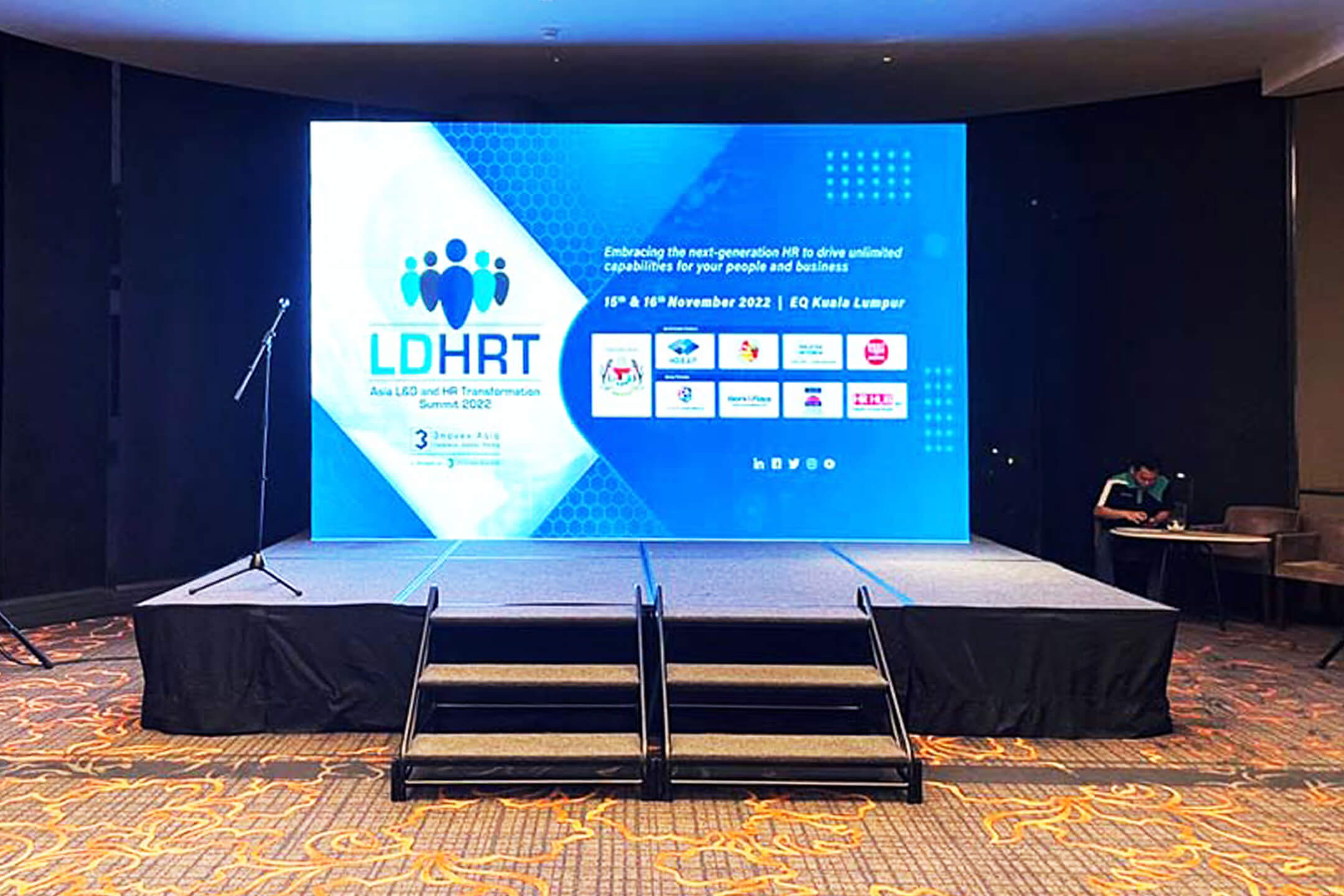 Rental Indoor LED Screen for Asia L&D and HR Transformation Summit 2022 at EQ Hotel, Kuala Lumpur