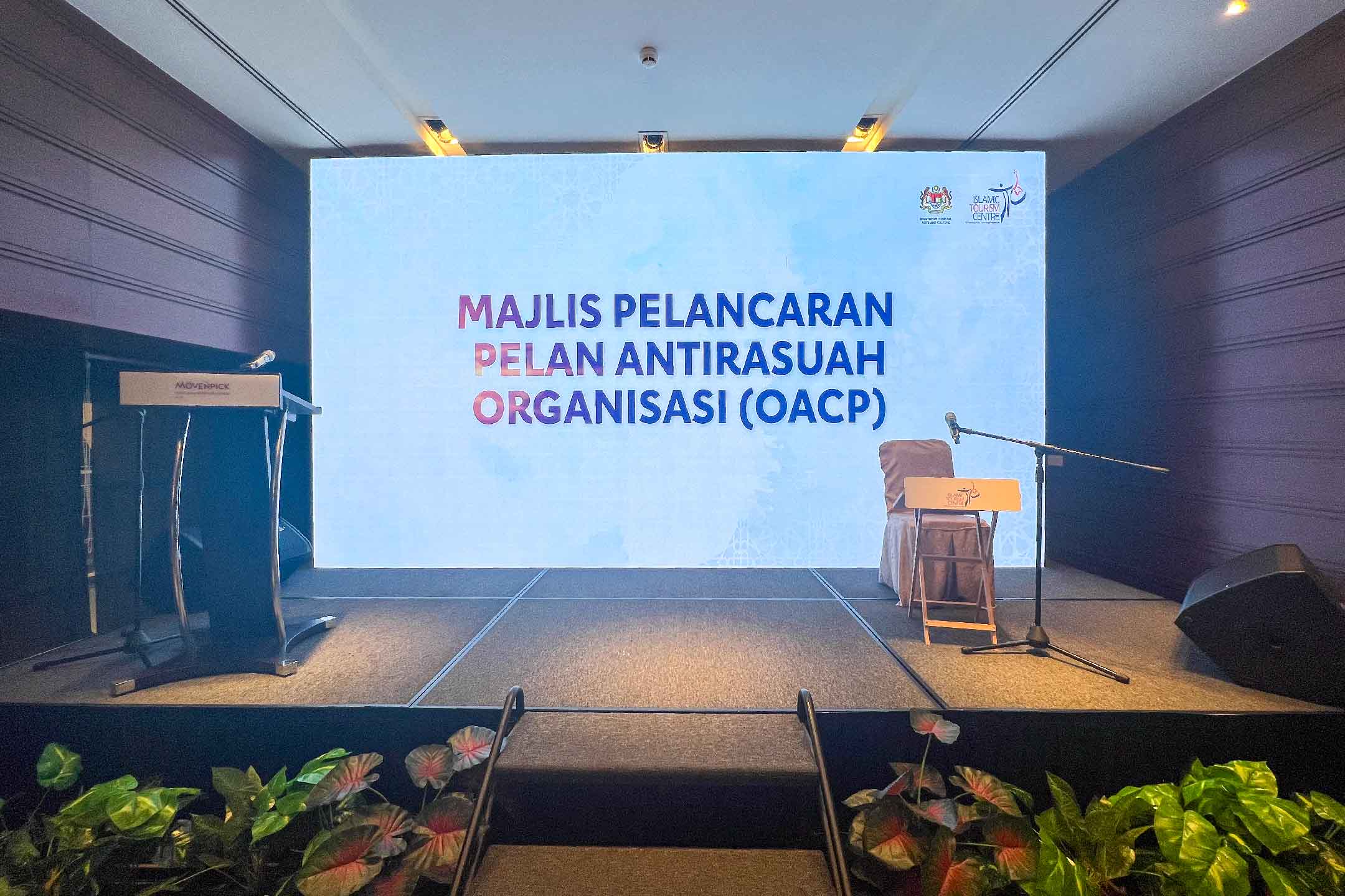 Rental Indoor LED Screen for Majlis Pelan Antirasuah Organisasi (OACP) at MovenPick Hotel & Convention Centre, KLIA