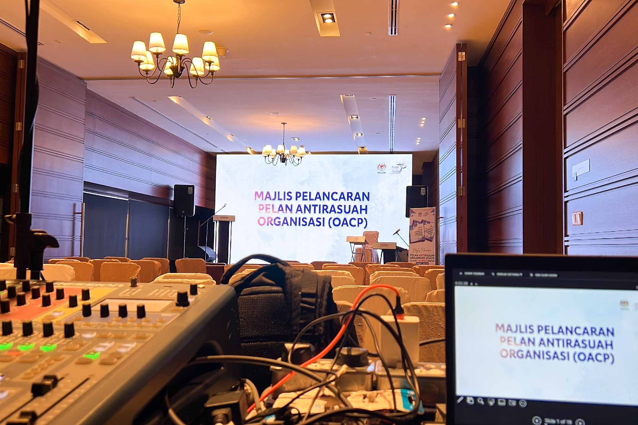 Rental Indoor LED Screen for Majlis Pelan Antirasuah Organisasi (OACP) at MovenPick Hotel & Convention Centre, KLIA