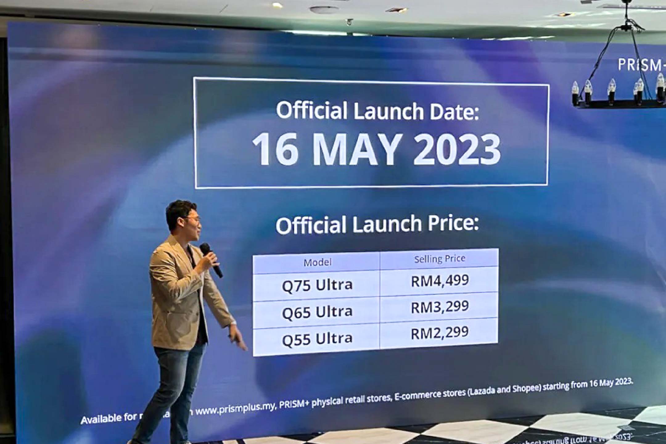 Rental Indoor LED Screen for PRISM+ Product Launching Event at Colony KL Eco City