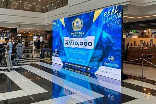 Rental Indoor LED Screen for Esports Tournament at Plaza Pelangi Johor Bahru