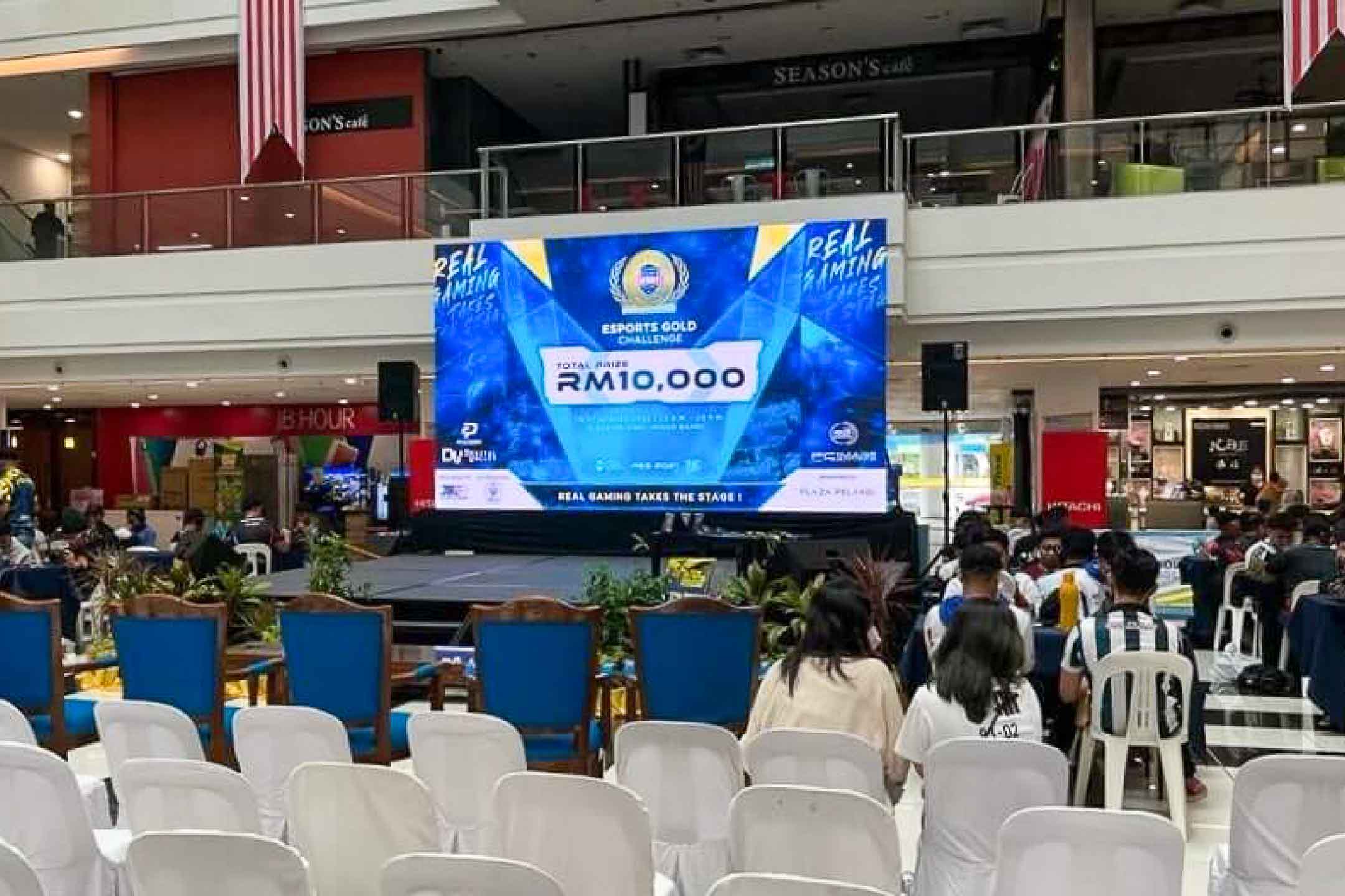 Rental Indoor LED Screen for Esports Tournament at Plaza Pelangi Johor Bahru