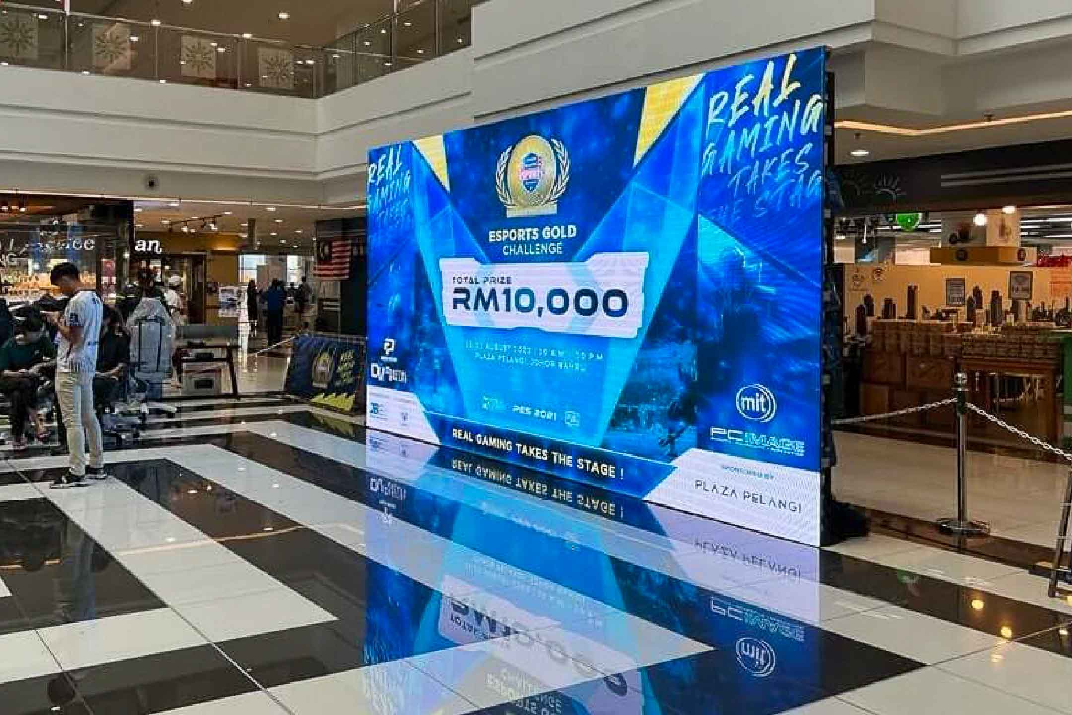 Rental Indoor LED Screen for Esports Tournament at Plaza Pelangi Johor Bahru