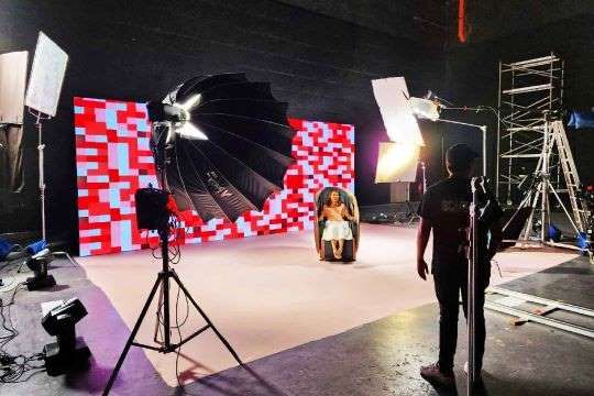 Rental Indoor LED Screen for Product Video Shooting at OSIM (Backdrop) at CINE Studio