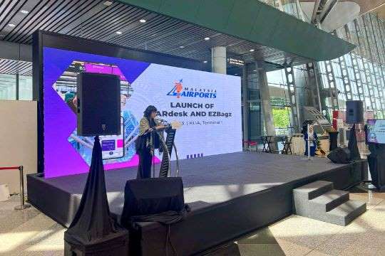 Rental Indoor LED Screen for STARdesk EZBagz Launching at Kuala Lumpur International Airport (KLIA)