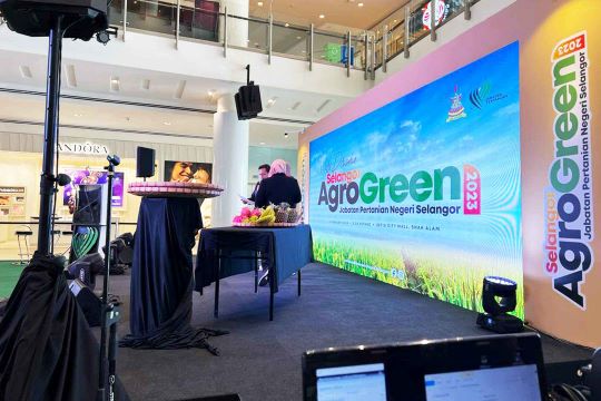 Rental Indoor LED Screen for Selangor Agro Green 2023 at Setia City Mall, Setia Alam