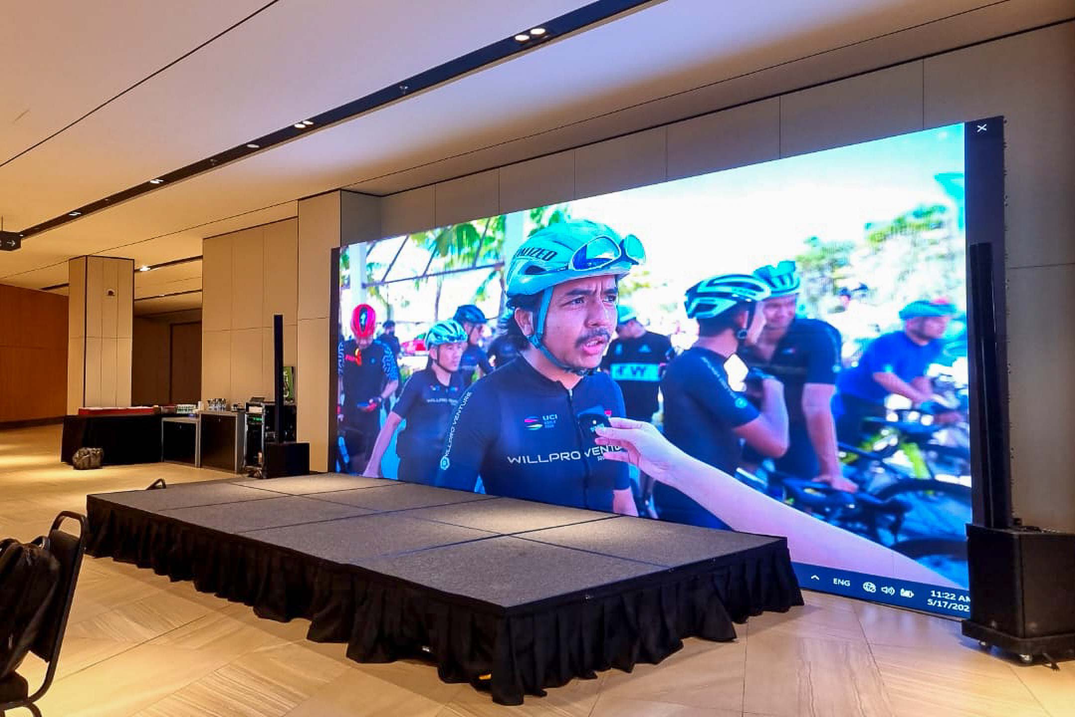 Rental Indoor LED Screen for Sports Paragon New Product Launching at Tropicana Gardens Mall
