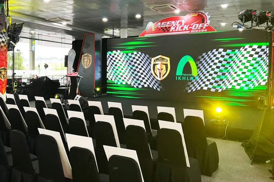 Rental Indoor LED Screen for Takaful IKHLAS at Sepang International Circuit North Paddock