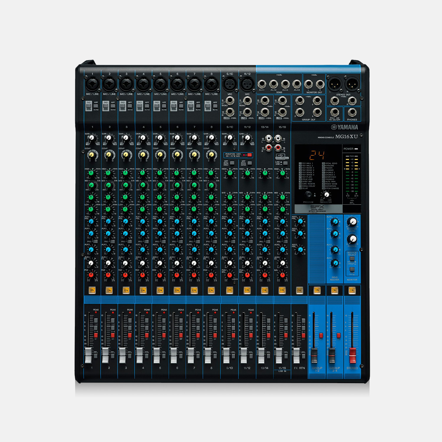 Yamaha MG16XU analog mixer