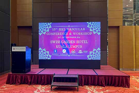 Rental Indoor LED Screen for the event 15th HKL Vascular Conference & Workshop at Swiss-Garden Hotel Bukit Bintang Kuala Lumpur