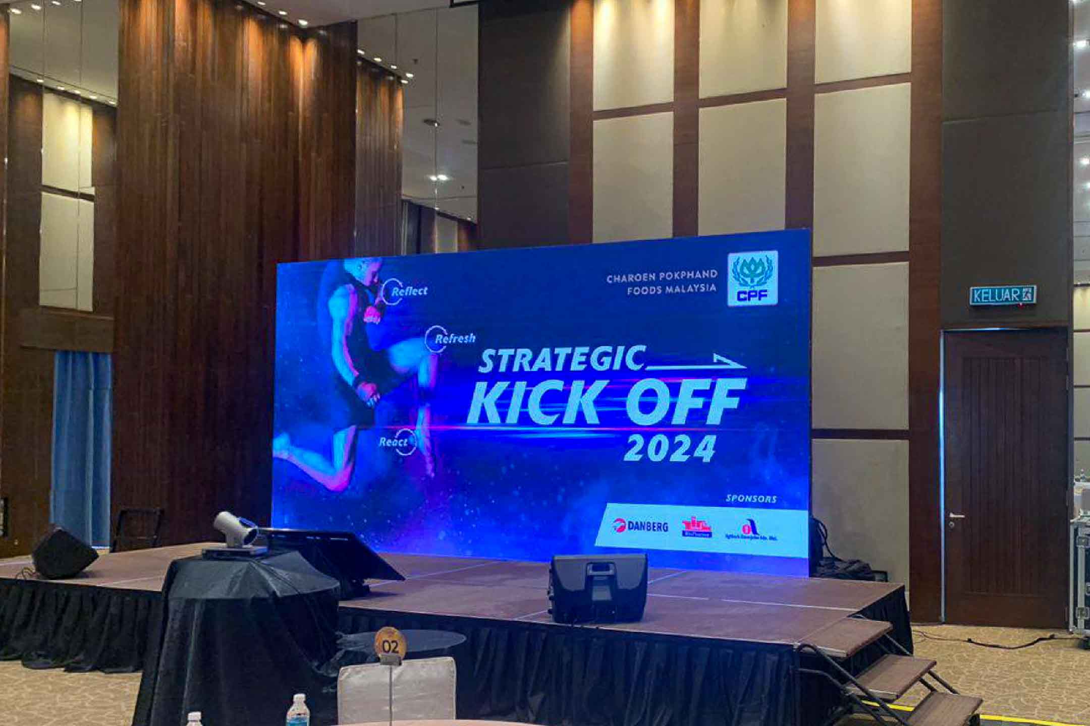 Rental Indoor LED Screen for Strategic kick off 2024 at Avani Sepang Goldcoast Resort