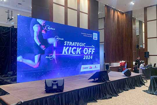 Rental Indoor LED Screen for Strategic kick off 2024 at Avani Sepang Goldcoast Resort