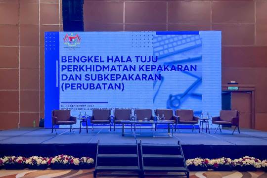 Rental Indoor LED Screen for Bengkel Hala Tuju Perkhidmatan KKM at Movenpick Hotel and Convention Centre KLIA