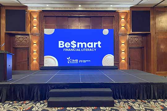 Rental Indoor LED Screen for Be$smart Financial Literacy at Cyberview Resort & Spa