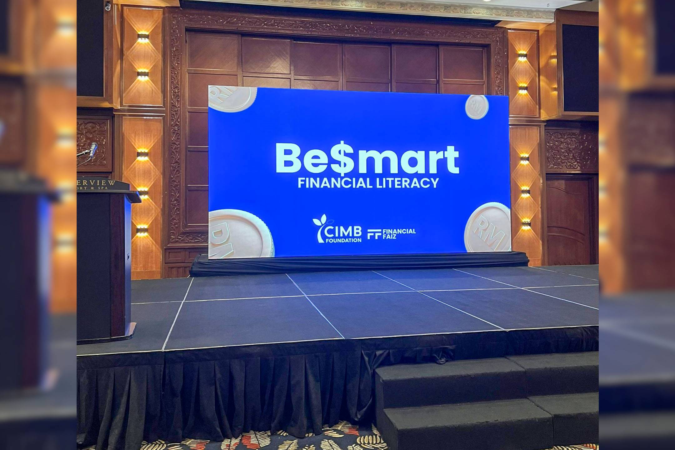 Rental Indoor LED Screen for Be$smart Financial Literacy at Cyberview Resort & Spa