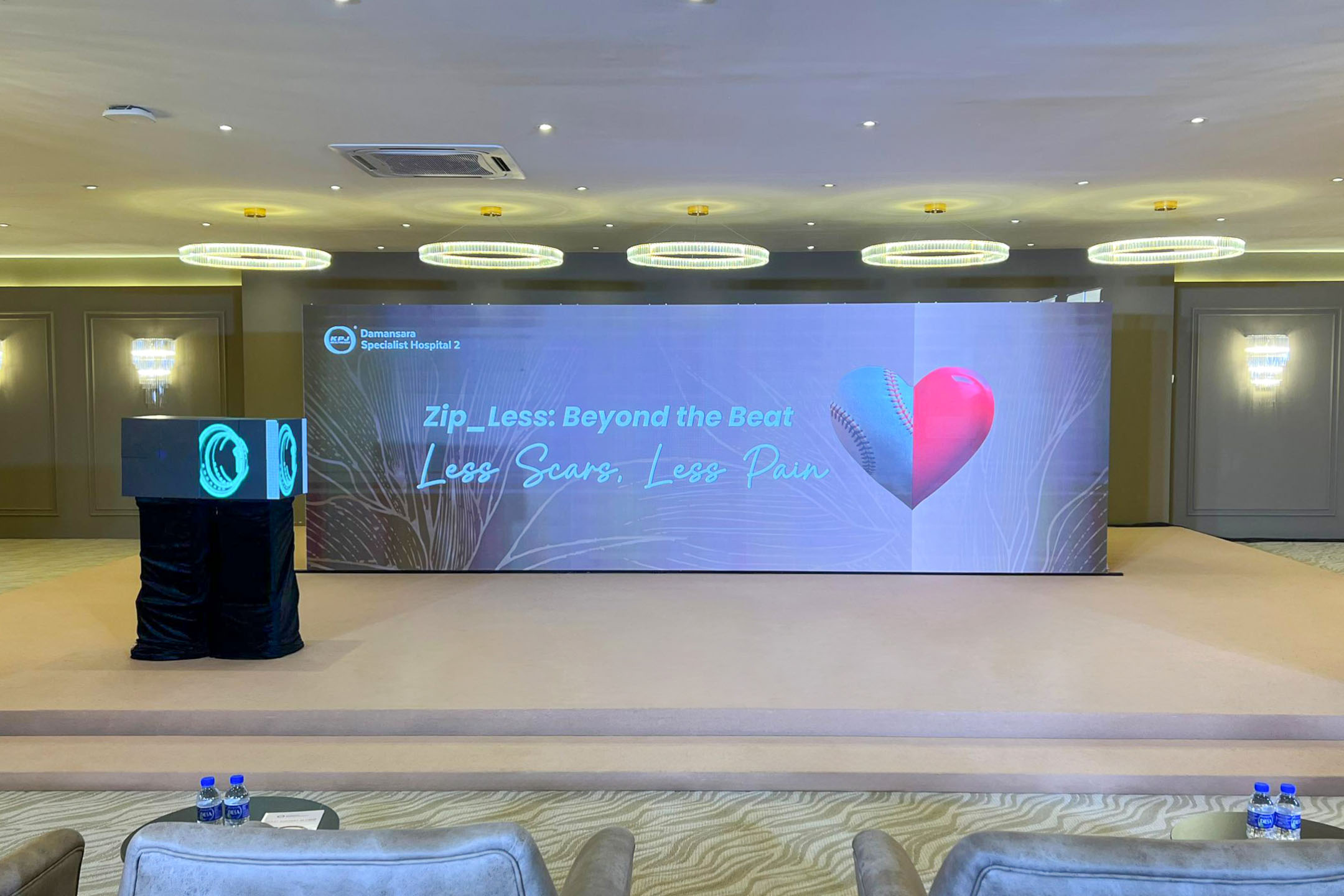 Rental Indoor LED Screen for Damansara Specialist Hospital 2 (DSH2) for the Less Scars, Less Pain campaign at Kuala Lumpur