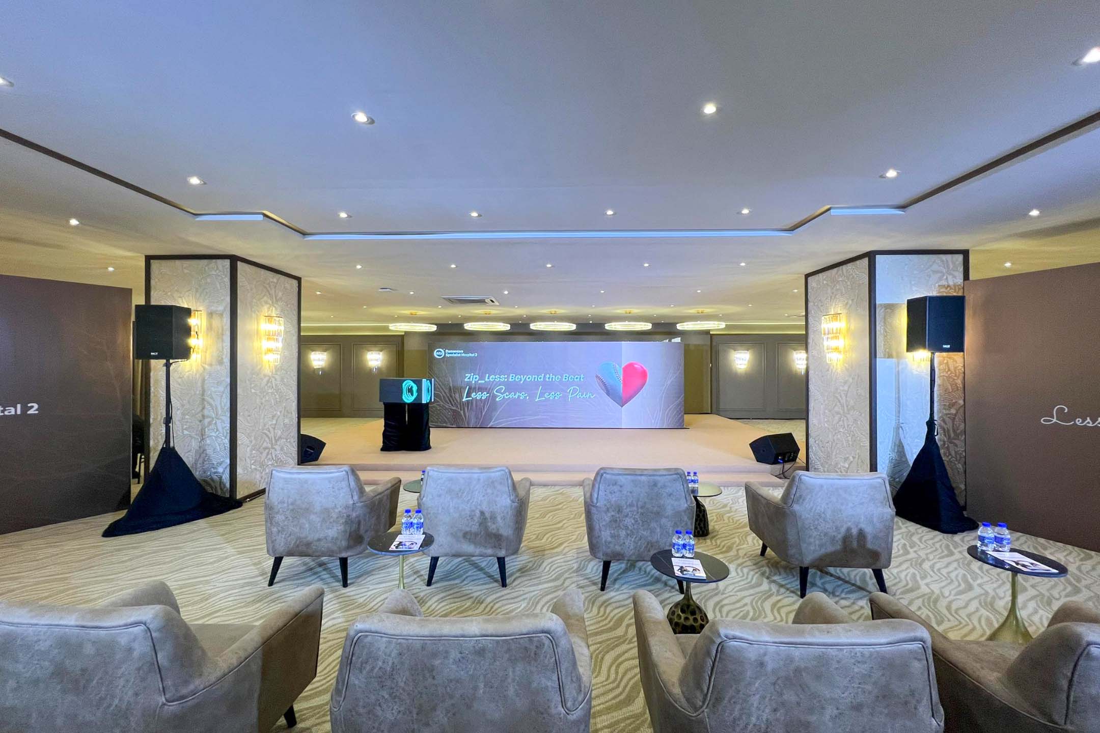 Rental Indoor LED Screen for Damansara Specialist Hospital 2 (DSH2) for the Less Scars, Less Pain campaign at Kuala Lumpur