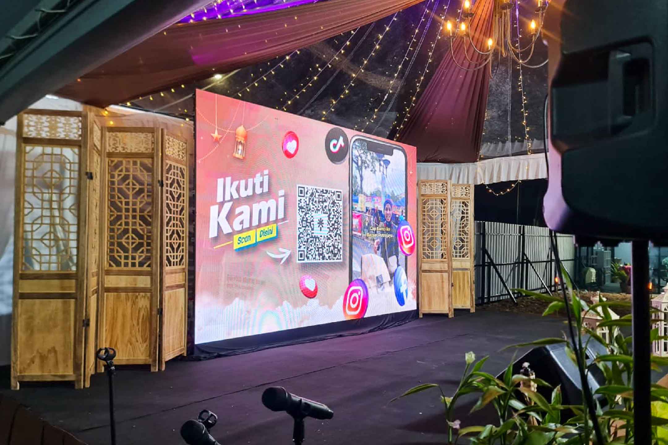 Rental Indoor LED Screen for EHH Food Industry Sdn Bhd at EHH Food Industry Factory