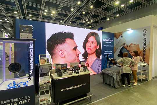 Rental Indoor LED Screen for EIG Dermal Wellness (M) Sdn Bhd for the event beautyexpo & Cosmobeauté Malaysia at Kuala Lumpur Convention Centre (KLCC)