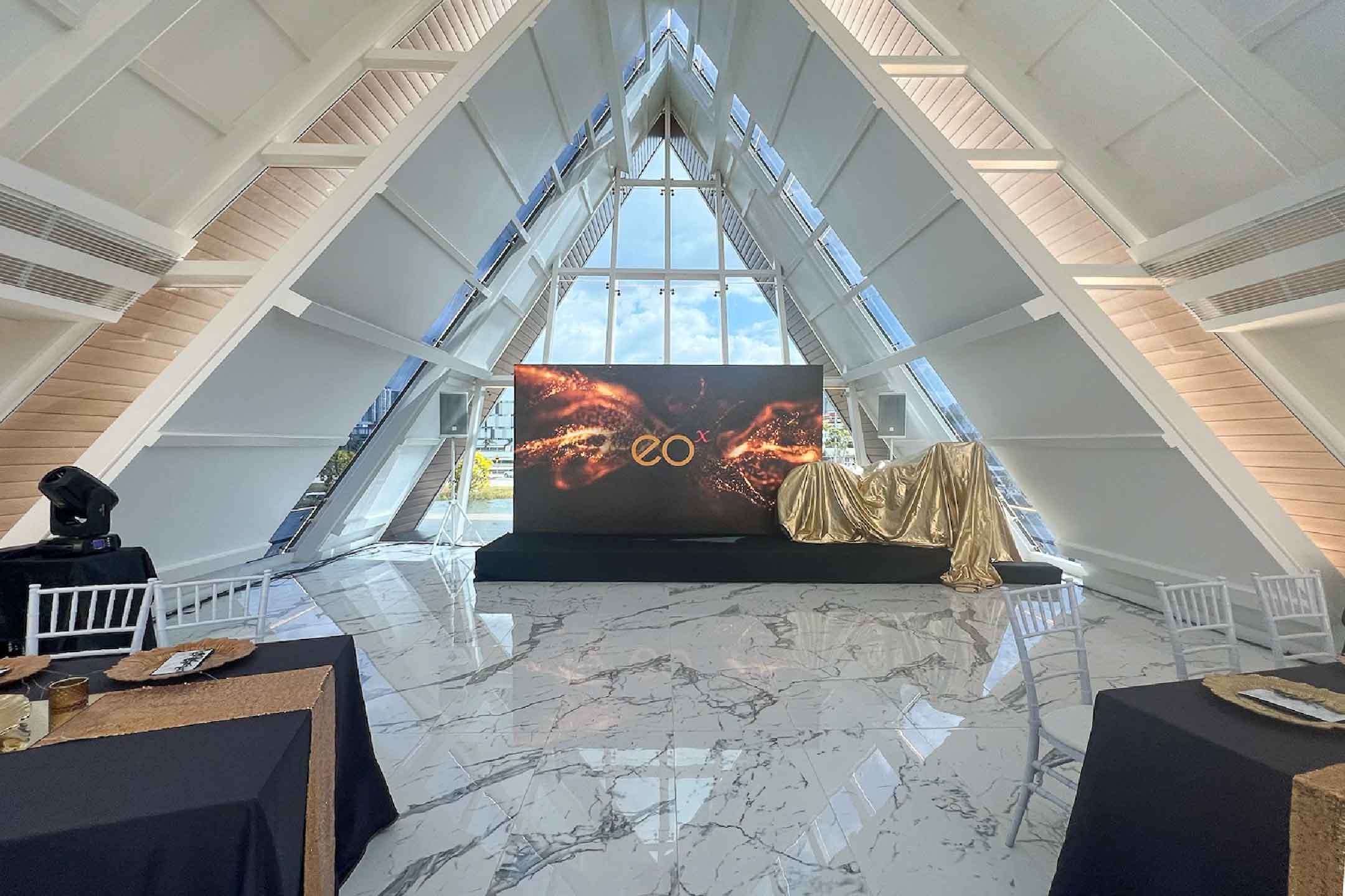 Rental Indoor LED Screen for EOX Malaysia Launching Event at Astana at Bamboo Hills