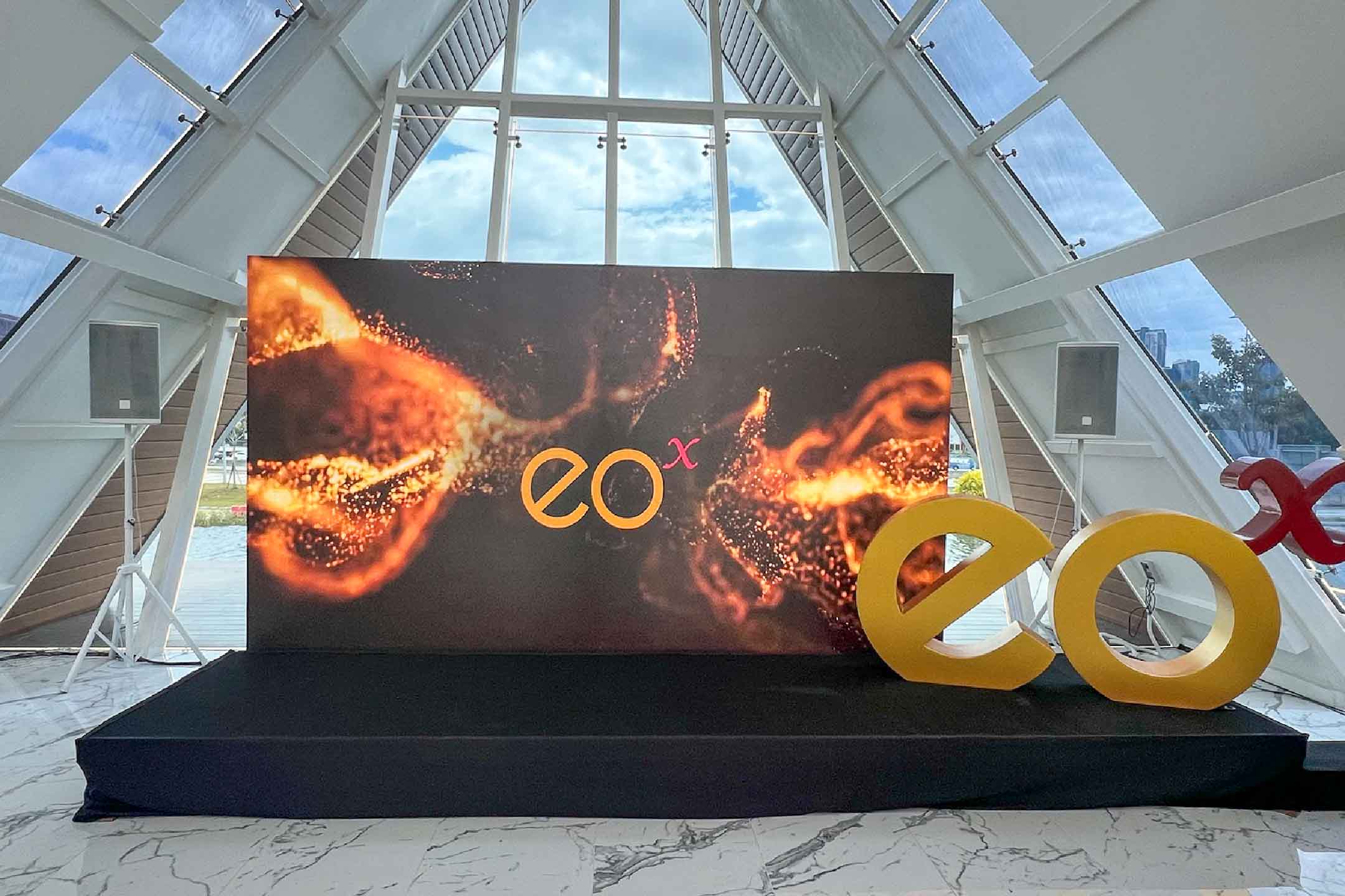 Rental Indoor LED Screen for EOX Malaysia Launching Event at Astana at Bamboo Hills