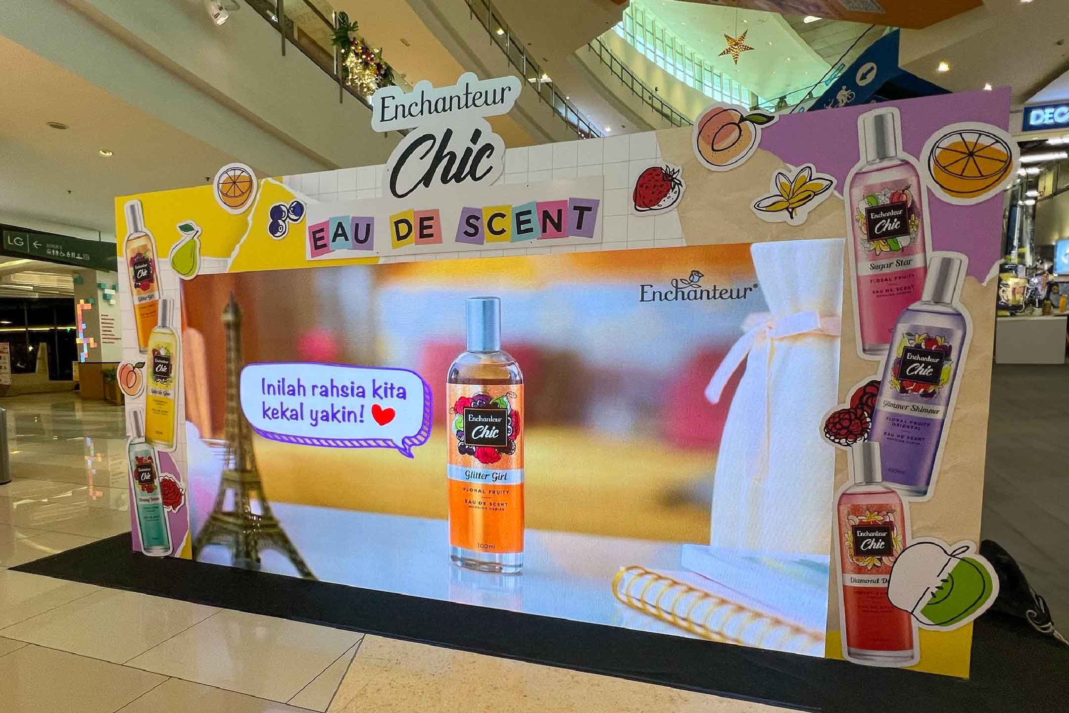 Rental Indoor LED Screen for Enchanteur Chic Eau De Scent (EDS) at IOI City Mall