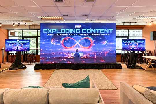 Rental Indoor LED Screen for REV Media Group for the event Exploding Content 2024 at Sri Pentas, Bandar Utama