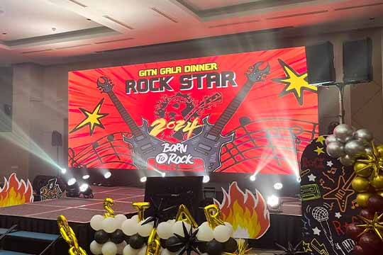 Rental Indoor LED Screen for GITN Sdn. Berhad (NOC) for the event GITN Gala Dinner at Villea Port Dickson