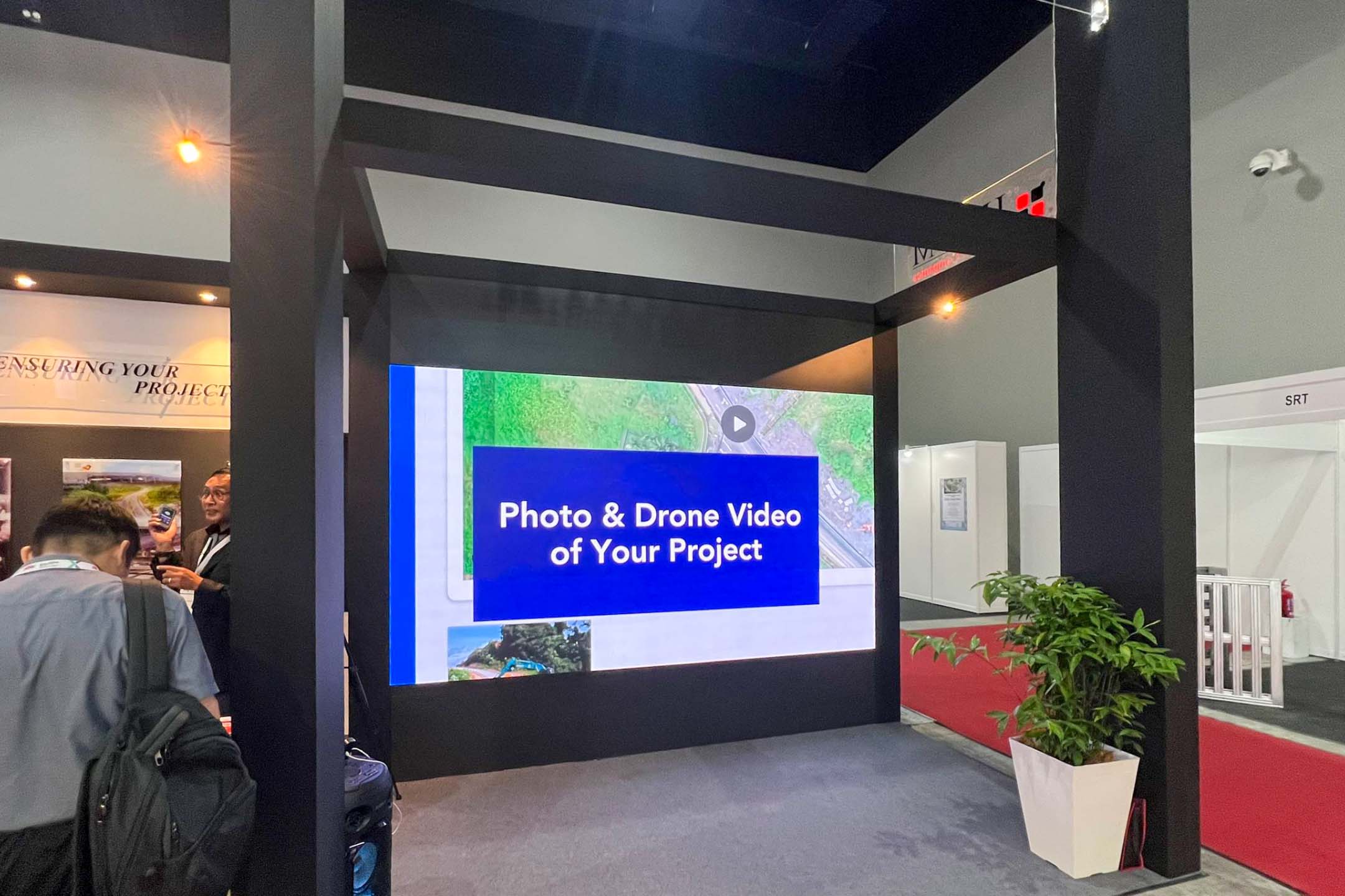 Rental Indoor LED Screen for HAPM Consultants Sdn Bhd for the event BuildXpo Malaysia 2024 at Malaysia International Trade and Exhibition Centre (MITEC)