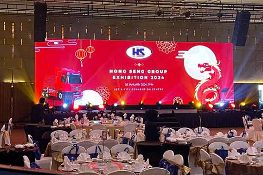 Rental Indoor LED Screen for Hong Seng Group Exhibition 2024 at Setia City Convention Centre