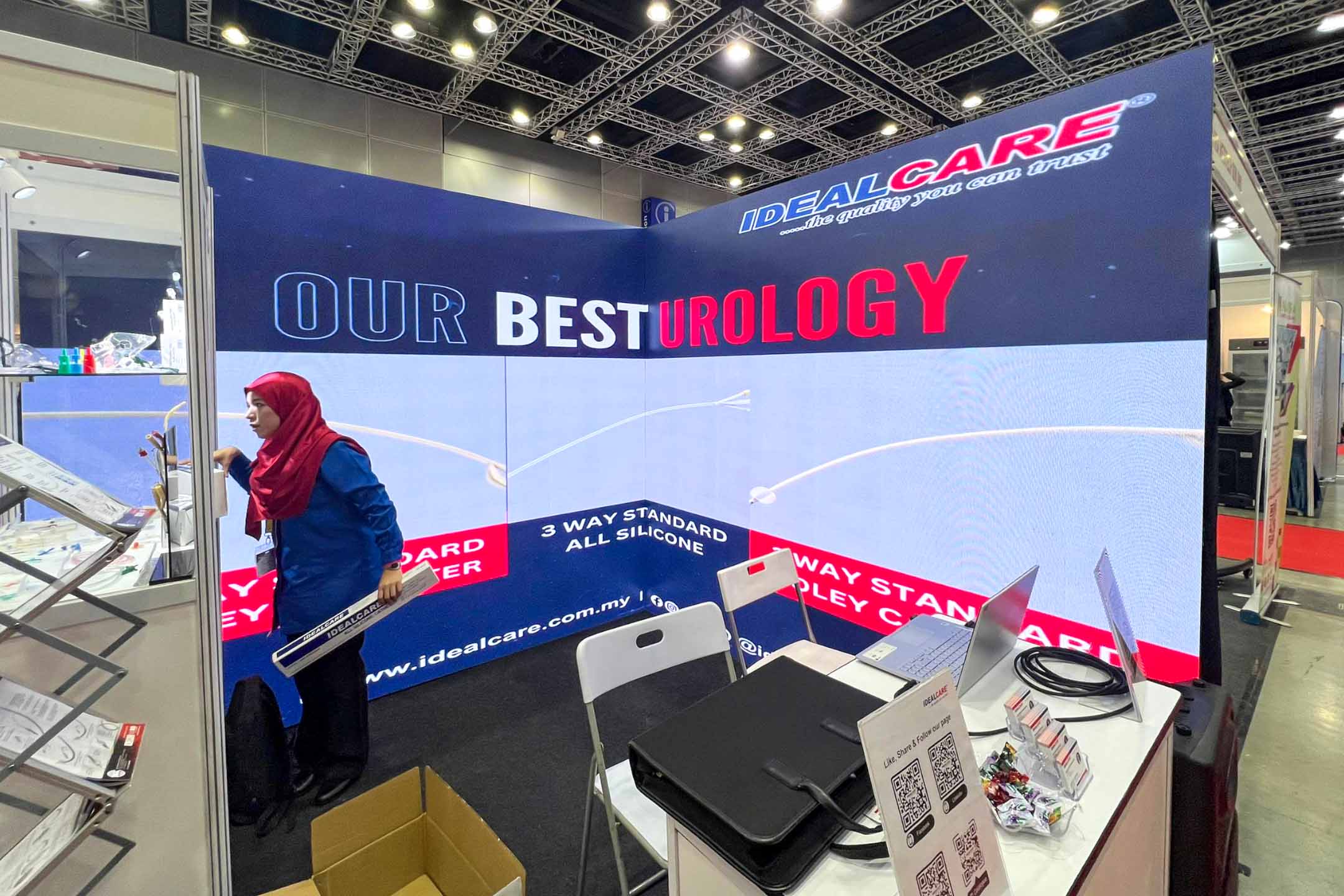 Rental Indoor LED Screen for Ideal Healthcare Sdn Bhd at APHM International Healthcare Conference & Exhibition 2024