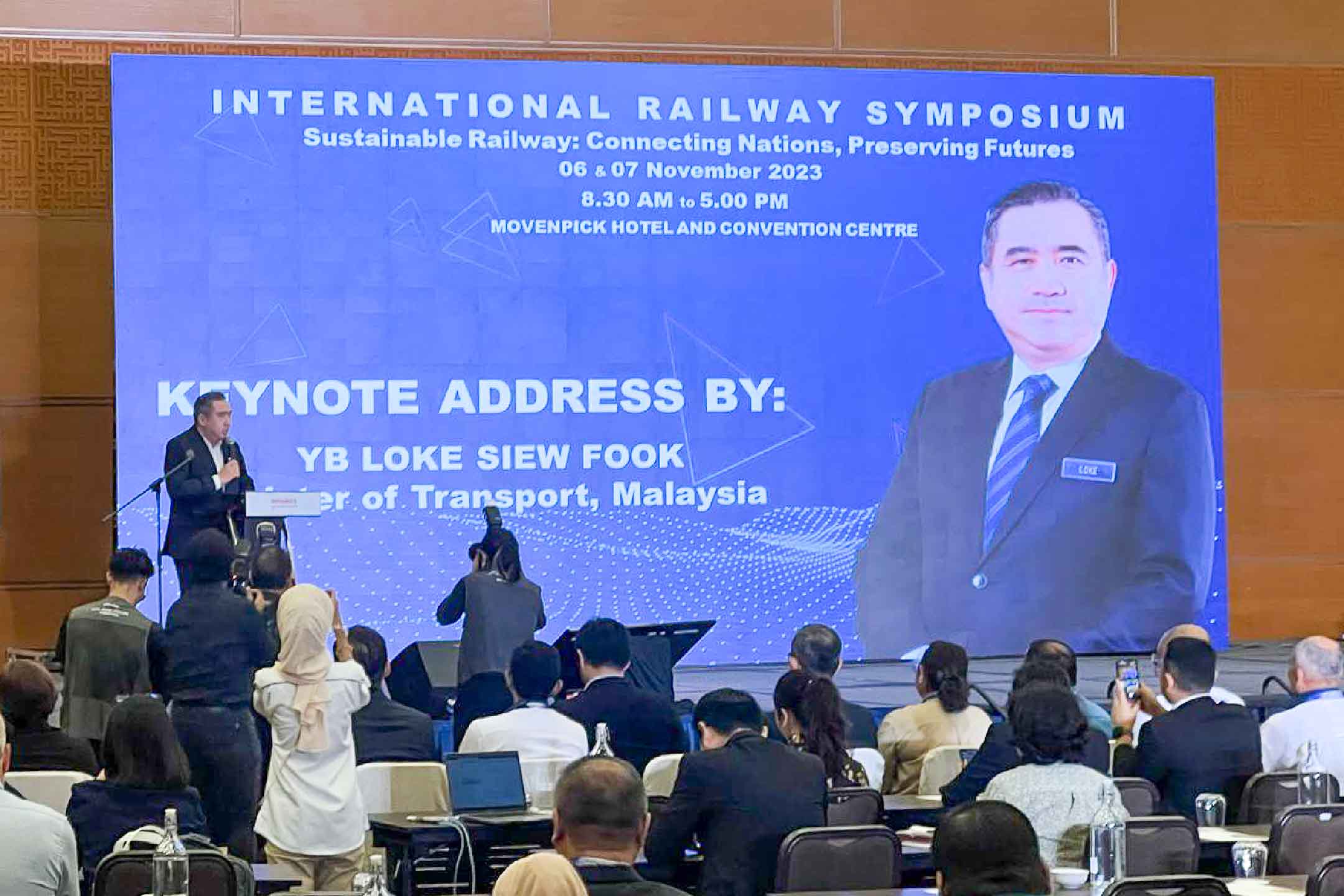 Rental Indoor LED Screen for International Railway Symposium at Movenpick Hotel And Convention Centre KLIA, Sepang