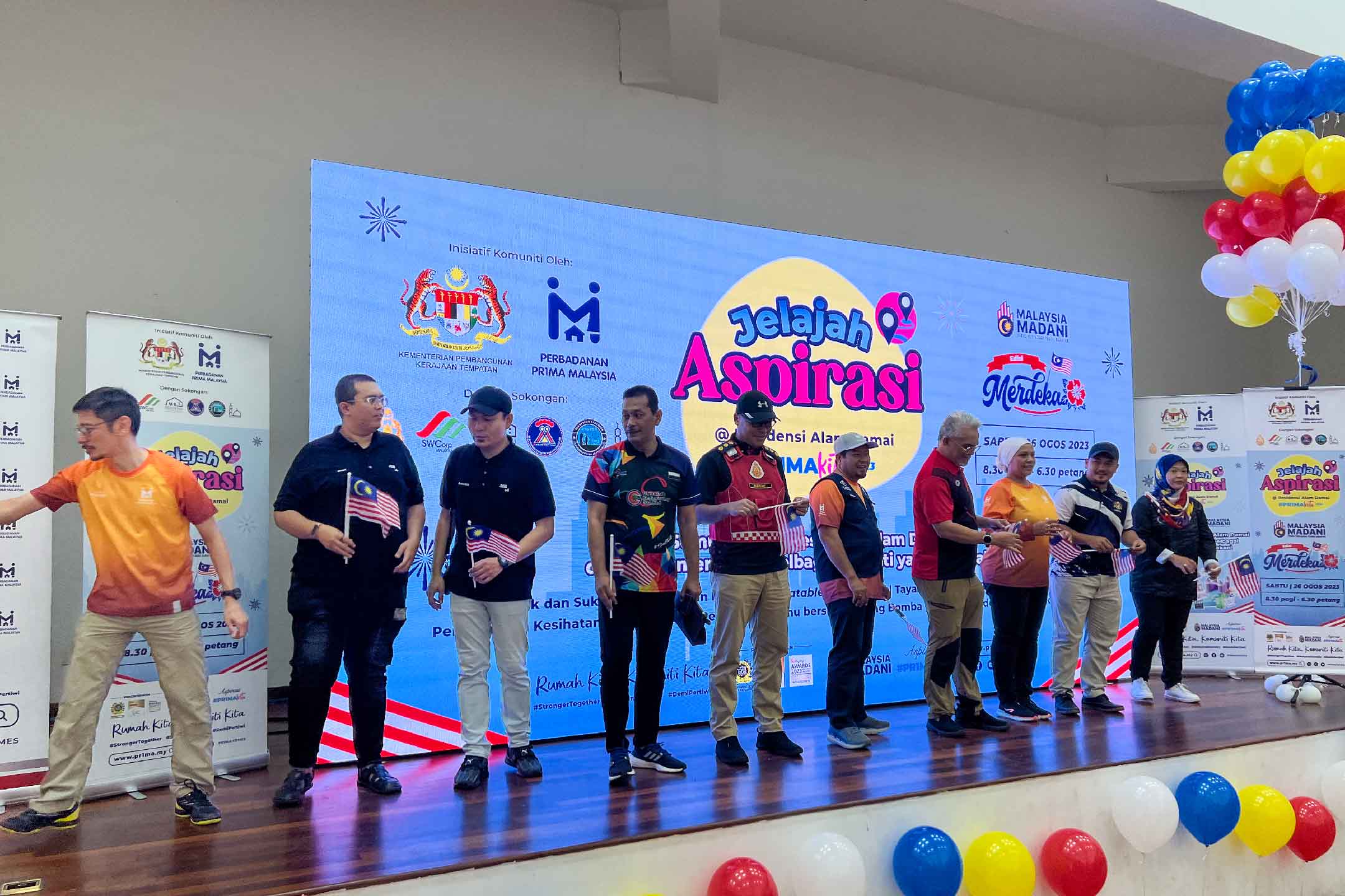 Rental Indoor LED Screen for Jelajah Aspirasi #PR1MAKita (Edisi Merdeka) at Residensi PR1MA Alam Damai