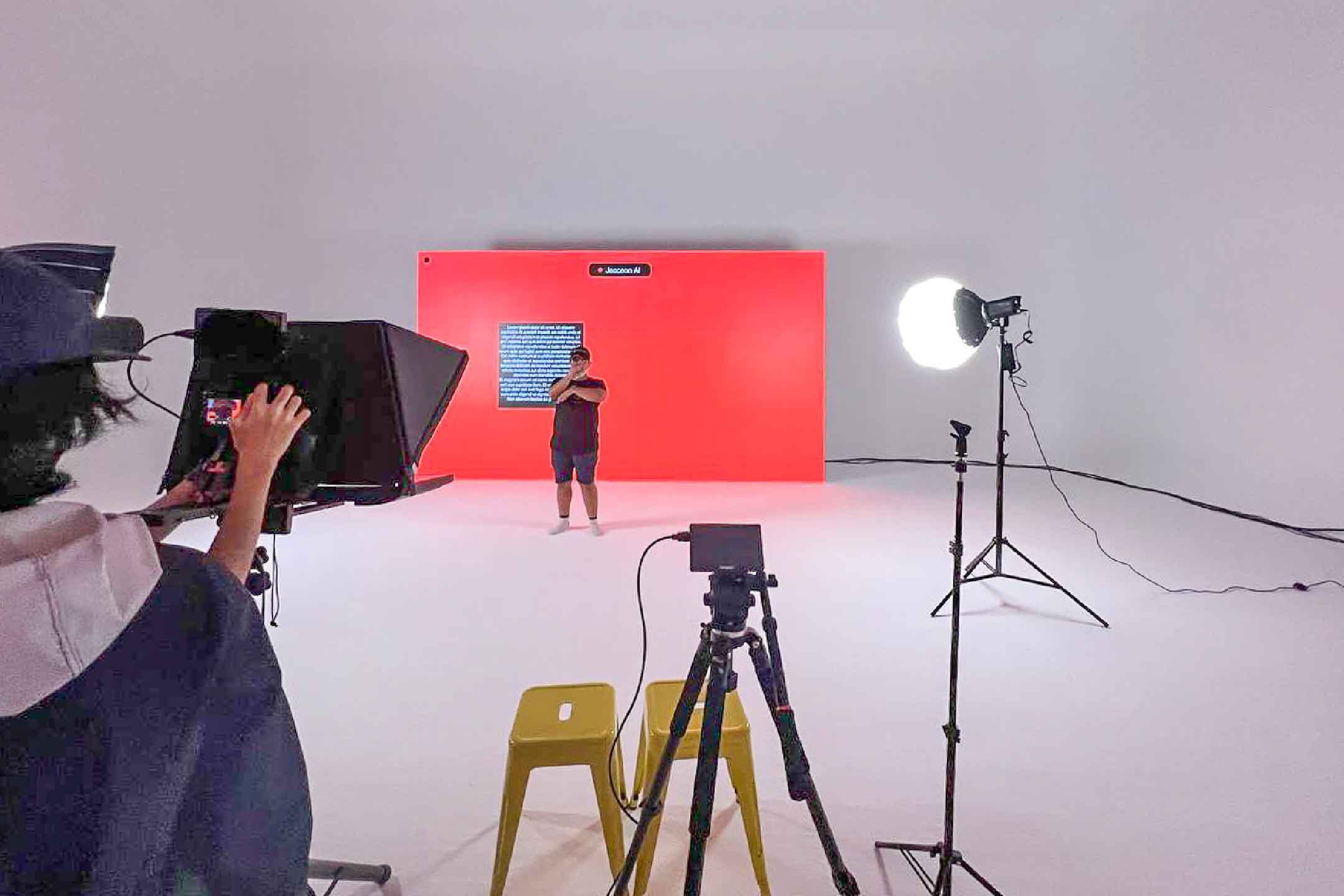 Rental Indoor LED Screen for Jesceon Product Introduction Shootingt at The Raw Studio by Metal Bees