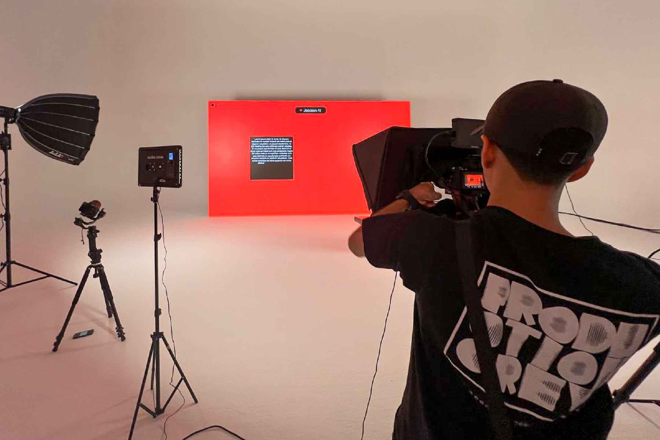 Rental Indoor LED Screen for Jesceon Product Introduction Shootingt at The Raw Studio by Metal Bees