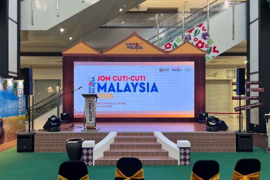 Rental Indoor LED Screen for Jom Cuti-Cuti Malaysia 2023 at AEON MALL Bandaraya Melaka