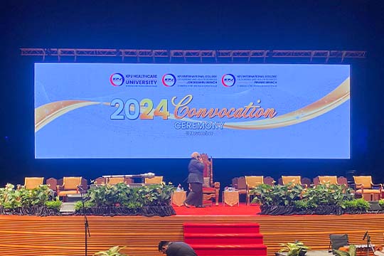 Rental Indoor LED Screen for KPJ Healthcare University (KPJU) for the Convocation Ceremony 2024 at Plenary Hall, KLCC