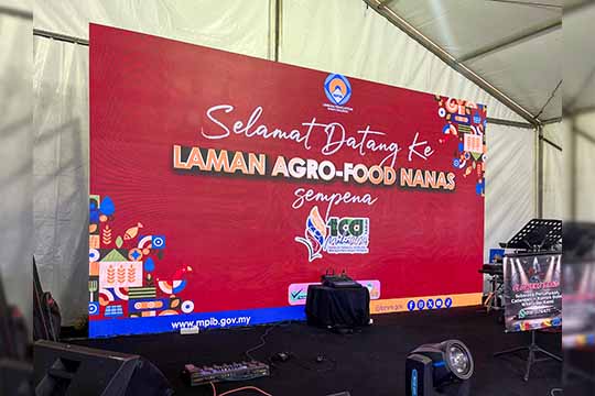 Rental Indoor LED Screen for Lembaga Perindustrian Nanas Malaysia for the event MAHA 2024 at MAEPS Serdang