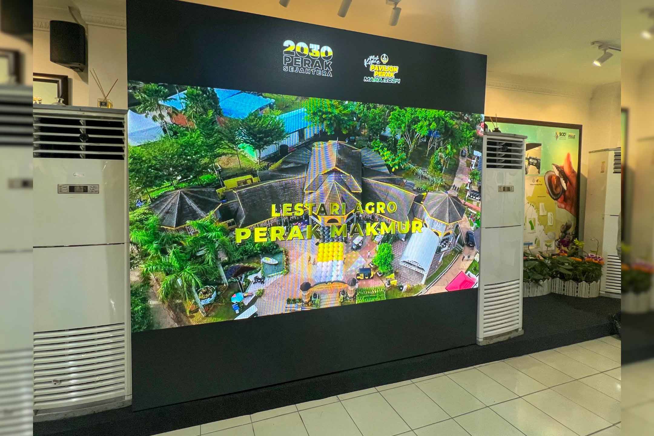 Rental Indoor LED Screen for MARDI Kuala Kangsar for the event MAHA 2024 at MAEPS, Serdang