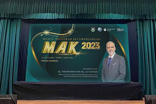 Rental Indoor LED Screen for Kolej Tunku Kurshiah for the Majlis Anugerah Kecemerlangan (MAK) 2023 at Bandar Baru Enstek, Negeri Sembilan